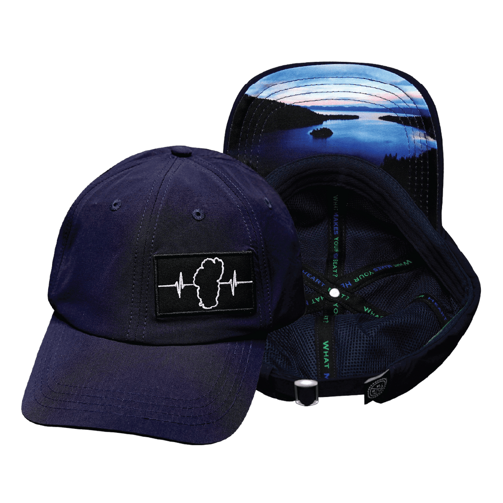 Tahoe Hat - Dad Hat - Navy - Fabric Back