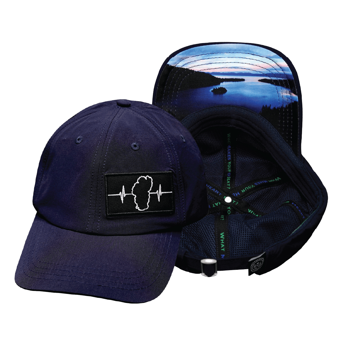 Tahoe Hat - Dad Hat - Navy - Fabric Back