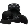 Yoga Hat - Baseball Hat Fit - Black - Laser Mesh