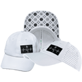 Yoga Hat - Dad Hat - Ponytail - White - Laser Mesh